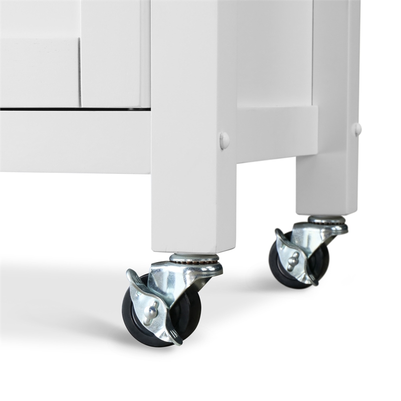 ClickDecor Denver Kitchen Cart White
