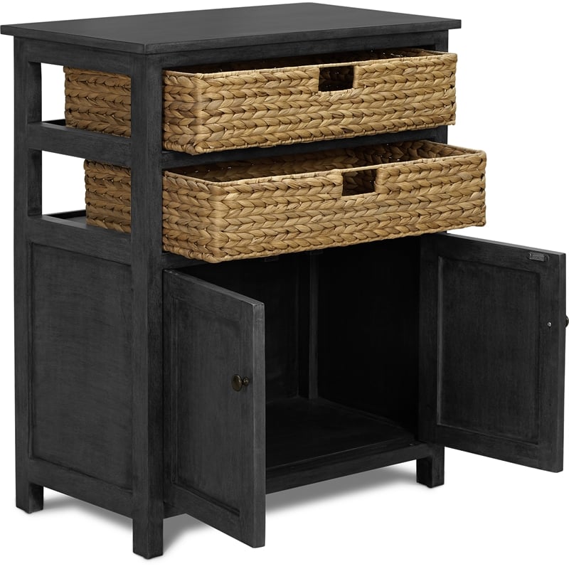 ClickDecor Nelson Storage Cabinet Dark Gray