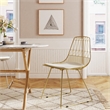 Adore Decor Vivi Dining Chair Set of 2 Gold