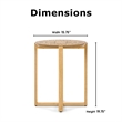 Adore Decor Dahlia Side Table in Natural