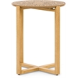Adore Decor Dahlia Side Table in Natural