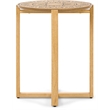Adore Decor Dahlia Side Table in Natural