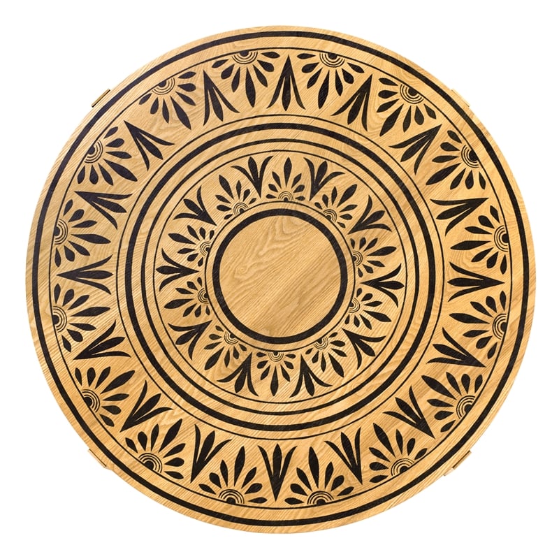 Adore Decor Dahlia Side Table in Natural