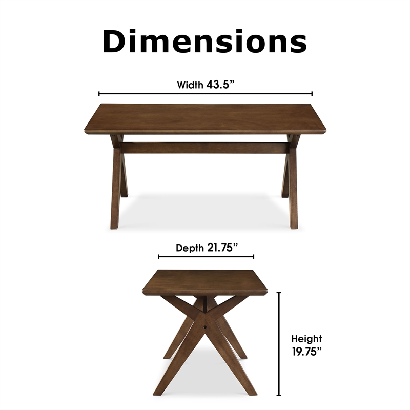 Adore Decor Lukas Farmhouse Wood Coffee Table in Brown