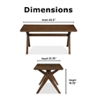 Adore Decor Lukas Farmhouse Wood Coffee Table in Brown