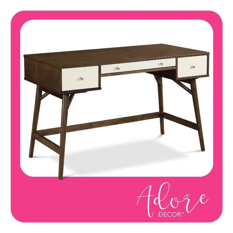 Adore Decor Sutton Wood Writing Desk Brown