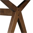 Adore Decor Lukas Farmhouse Wood Dining Table Brown