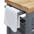 ClickDecor Anson Kitchen Cart Gray