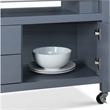 ClickDecor Anson Kitchen Cart Gray