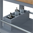ClickDecor Anson Kitchen Cart Gray