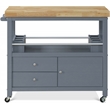ClickDecor Anson Kitchen Cart Gray
