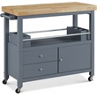 ClickDecor Anson Kitchen Cart Gray