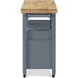ClickDecor Anson Kitchen Cart Gray