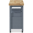 ClickDecor Anson Kitchen Cart Gray