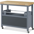 ClickDecor Anson Kitchen Cart Gray