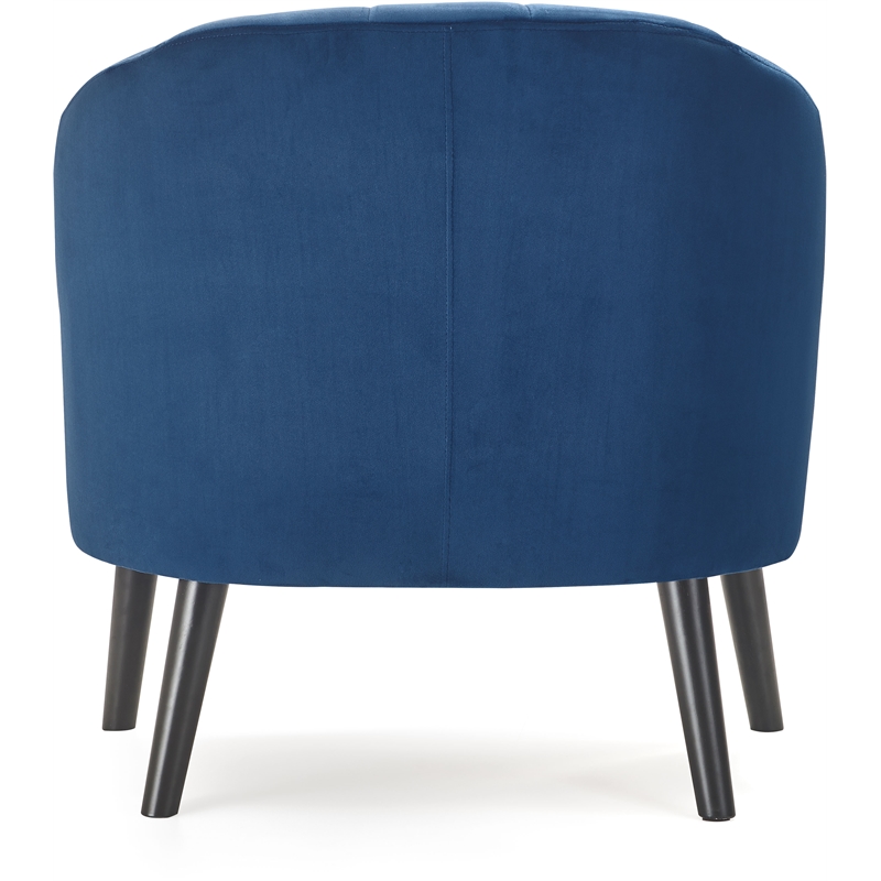 Adore Decor Ivey Modern Tufted Velvet Accent Chair in Blue