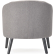 Adore Decor Ivey Modern Tufted Fabric Accent Chair in Gray