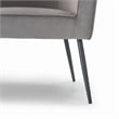 Adore Decor Rani Modern Velvet Accent Chair in Gray