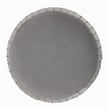 Adore Decor Jolie Modern Pleated Velvet Ottoman in Gray