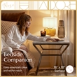 Adore Decor Audrey Tall Silver Marble Side Table