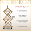 Adore Decor Hudson Wooden Kitchen Bar Cart Gold
