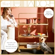 Adore Decor Hudson Wooden Kitchen Bar Cart Gold