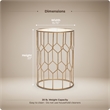 Adore Decor Harper Side Table Gold