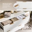 Adore Decor Jolie 3 Drawer Standard Dresser White