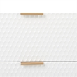 Adore Decor Jolie 2 Drawer Side Table White