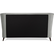 Adore Decor Adele Wingback Upholstered Platform Bed King Size Gray
