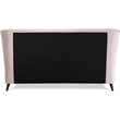 Adore Decor Adele Wingback Upholstered Platform Bed King Size Blush Pink