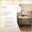 Adore Decor Audrey Marble Side Table Silver