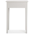 Adore Decor Jules End Table Nightstand with Drawer Light Gray