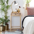 Adore Decor Sidney Modern Living Room Accent Table Beige and Gold