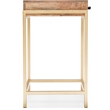 Adore Decor Sidney Modern Living Room Accent Table Beige and Gold