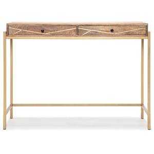 Adore Decor Sidney Modern Living Room Console Table Beige/Gold