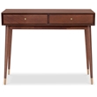Adore Decor Sutton Mid-Century Modern Console Table Walnut Brown