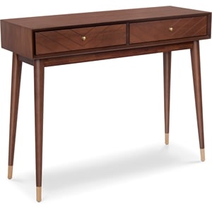Adore Decor Sutton Mid-Century Modern Console Table Walnut Brown