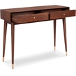 Adore Decor Sutton Mid-Century Modern Console Table Walnut Brown