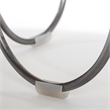 Adore Decor Zahra Round Side Table Black and White