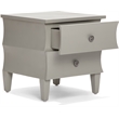 Adore Decor Arlan Side Table with Two Drawers Gray