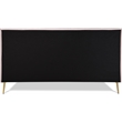 Adore Decor Sidney Upholstered Platform Bed King Size Blush Pink