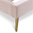 Adore Decor Sidney Upholstered Platform Bed King Size Blush Pink