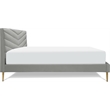 Adore Decor Sidney Upholstered Platform Bed King Size Gray