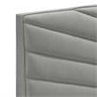 Adore Decor Sidney Upholstered Platform Bed King Size Gray