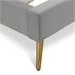 Adore Decor Sidney Upholstered Platform Bed King Size Gray