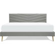Adore Decor Sidney Upholstered Platform Bed King Size Gray