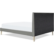 Adore Decor Sidney Upholstered Platform Bed Queen Size Gray