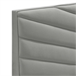 Adore Decor Sidney Upholstered Platform Bed Queen Size Gray