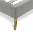 Adore Decor Sidney Upholstered Platform Bed Queen Size Gray